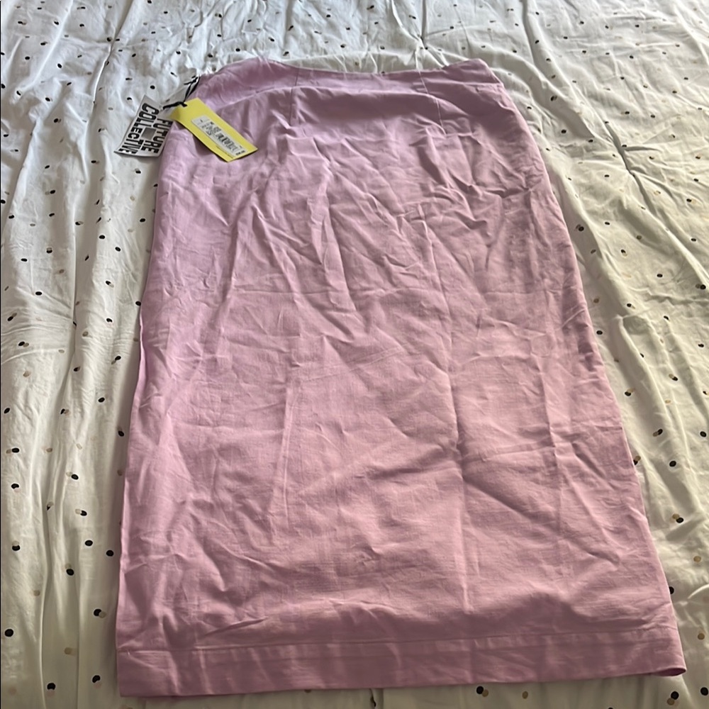 Chic Lilac Midi Skirt
